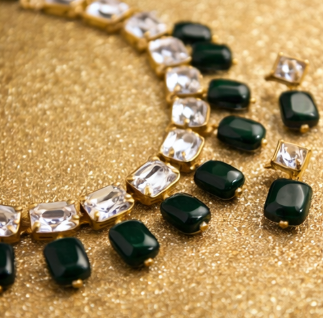Kundan Green Necklace Set