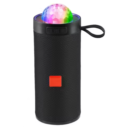 SoundBlast 10W Bluetooth Speaker delivers powerful bass, vibrant disco LED lights, 1800mAh battery, and a 10m range-perfect for parties and travel